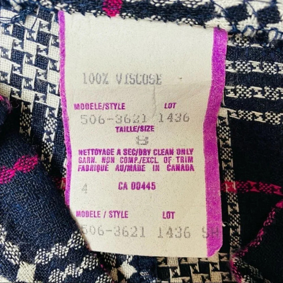 Louben  Vintage High Waisted Checker Plaid Shorts - Picture 8 of 8